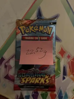 HEAVY! 22.52g Surging Sparks Pokemon TCG Booster Pack - Image 2