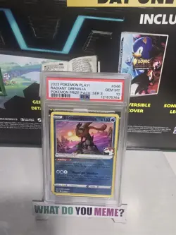PSA 10 Pokemon Radiant Greninja PLAY! Prize Pk. Series 3 Holo Promo #046 - Image 1
