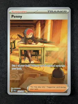2023 Pokemon PENNY #252/198 Scarlet & Violet Special Illustration Rare ENG - Image 1