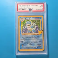 🔥Pokemon Blastoise 2/102 Celebrations Classic Collection Holo PSA 9 TCG BaseSet - Image 1