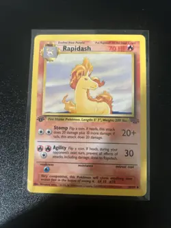 Pokemon - Rapidash Jungle 44/64 Regular 1st Edition Uncommon Mp - Image 1