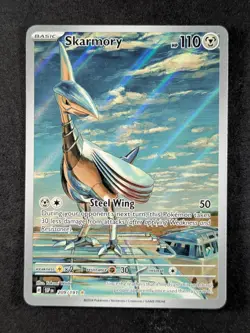 2024 Pokemon SKARMORY #209/191 Surging Sparks Full Art Illustration Rare English - Image 1