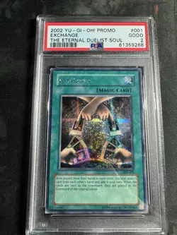 2002 Yu-Gi-Oh! Exchange EDS-001, Eternal Duelist Soul Promo, PSA 2 Exclusive - Image 1