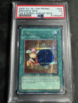 2002 Yu-Gi-Oh! Graceful Dice EDS-002, Eternal Duelist Soul Promo,PSA 3 Exclusive - Image 1