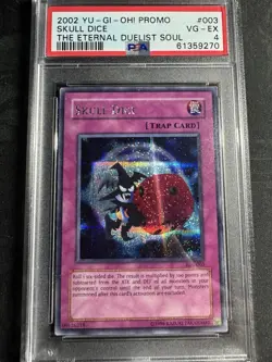 2002 Yu-Gi-Oh! Skull Dice EDS-003, Eternal Duelist Soul Promo, PSA 4 Exclusive - Image 1