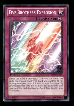 Lord of the Tachyon Galaxy #LTGY-EN089 Five Brothers Explosion 1st Edition - Image 1