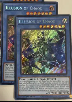 Yugioh x2 Illusion of Chaos RA02-EN020 Secret Rare 1st Ed NM - Image 1