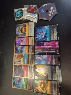 Disney Lorcana Promo Cards X11 Pins Spindown - Image 1