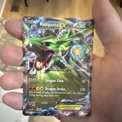 Pokemon Rayquaza EX Promo Holo XY73 XY Basic Dragon 180 HP Dragon Claw Card - Image 1