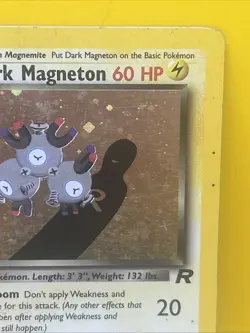 DARK MAGNETON (11/82 ) Swirl Holo Pokemon Card 1999-2000 Wizards - Image 4