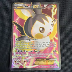 Pokemon Emolga EX Full Art Ultra Rare EX Holo XY 143/146 Card MP - Image 1