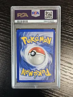 1999 Pokemon Alakazam Base Set Holo Card #1/102 Rare PSA 7 - Image 2