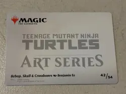 mtg Bebop Skull & Crossbones, Art Series card TMNT - Image 2