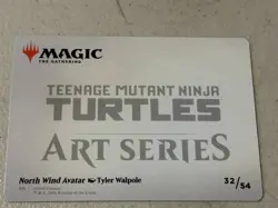 mtg North Wind Avatar, Art Series card TMNT - Image 2