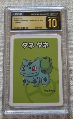 Pokemon Bulbasaur Playing Cards (2019) JPN Old Maid CGC Pristine 10 Non-Sport - Image 1