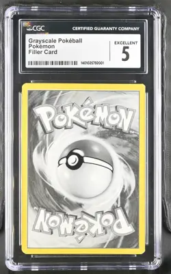 WOTC Grayscale Filler Test Print CGC 5 – Rare Pokemon Production Error Card - Image 1