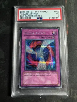 Negate Attack (The Sacred Cards) TSC-003 YugiohVideo Game Promo Exclusive PSA 3 - Image 1