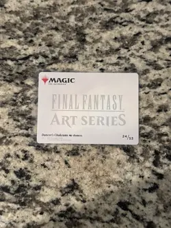 Dancer's Chakrams Art Card (Gold-Stamped Signature) - Final Fantasy Art Series - Image 2