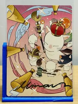 MTG Summon: Good King Mog XII Art Card Gold-Stamped Signature Final Fantasy - Image 1