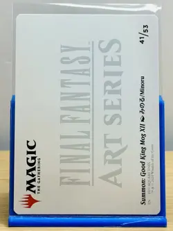 MTG Summon: Good King Mog XII Art Card Gold-Stamped Signature Final Fantasy - Image 2