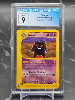 2002 Pokemon Gengar 48/165 Expedition CGC 9 Mint WotC e-Reader Rare EN - Image 1