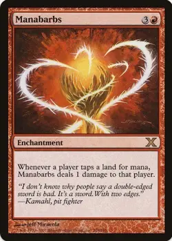1 x Manabarbs - 10th Edition - LP - Magic The Gathering - MTG - Image 1