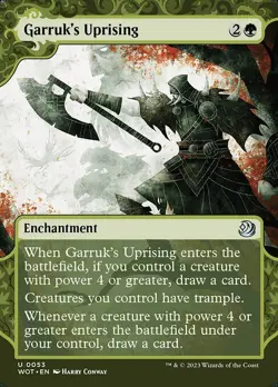 1x Garruk's Uprising - Foil Extended Art Show NM Eng MTG - WOE: Enchanting Tales - Image 1