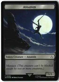 MTG Assassin // Phobos Double-Sided Token FOIL T Universes Beyond: Assassin's Cr - Image 1
