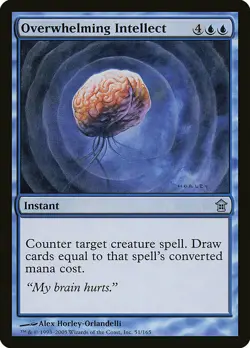 1x Overwhelming Intellect - NM English MTG - Saviors of Kamigawa - Image 1