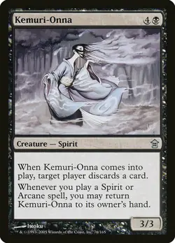 1x Kemuri Onna - NM English MTG - Saviors of Kamigawa - Image 1