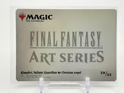 MTG AFIN Final Fantasy Art Series 29/53 Gold Stamp Kimahri, Valiant Guardian - Image 2