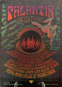 2023 MTG TLOTR’s Tales of Middle-earth #749 Palantir of Orthanc Poster Foil NM - Image 1