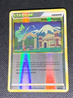 Indigo Plateau 86/102 Reverse Holo - HGSS Triumphant Pokemon Card - LP - Image 1