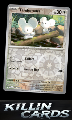Reverse Holofoil Tandemaus - 166/193 166/193 Pokemon Common SV02: Paldea Evolved - Image 1