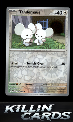 Reverse Holofoil Tandemaus - 154/182 154/182 Pokemon Common SV04: Paradox Rift C - Image 1