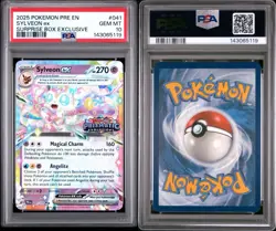 Pokemon Sylveon ex Prismatic Evolutions 041/131 Surprise Box Promo Holo PSA 10 - Image 3