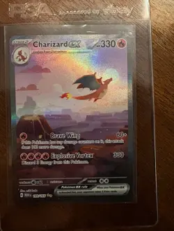 Pokemon TCG Charizard ex 199/165 Sv: Scarlet & Violet 151 Holo SIR - Image 1