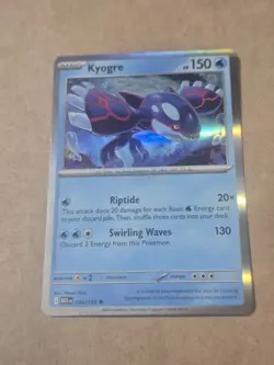 POKEMON TCG KYOGRE 034/132 MEGA EVOLUTION HOLO CARD ENGLISH - Image 1
