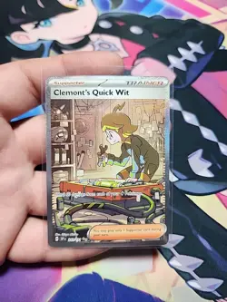 🔥Clemonts Quick Wit 243/191 Pokemon Surging Sparks Special Illustration Rare🔥 - Image 1