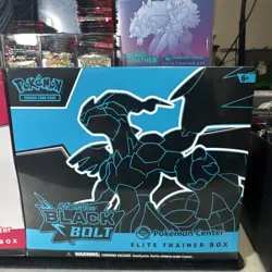 Black Bolt and White Flare POKEMON CENTER ETB Elite Trainer Box SEALED - Image 3