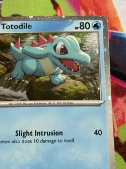 Pokemon Ascended Heroes #41/217 Totodile Cosmos Holo - Image 3