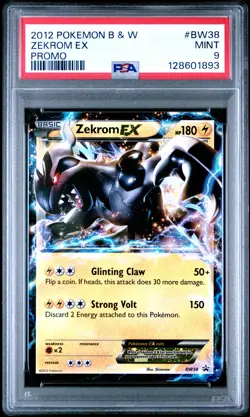 2012 POKEMON B&W PROMO EX TIN #BW38 ZEKROM EX PSA 9 - Image 1