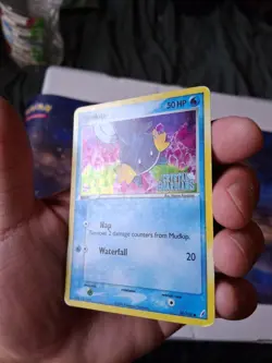 Mudkip 58/100 Reverse Holo Pokemon EX Crystal Guardians Stamped HP - Image 2