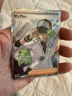 Pokemon N's Plan 163/086 Ultra Rare Black Bolt English, NM/Mint Condition - Image 1