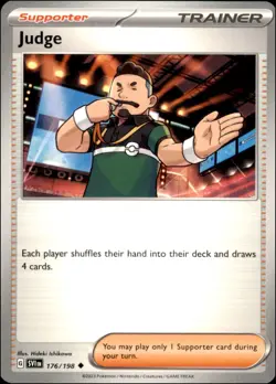 Pokemon - 4X Judge #176/198 - SV01: Scarlet & Violet Base Set Uncommon - Image 1