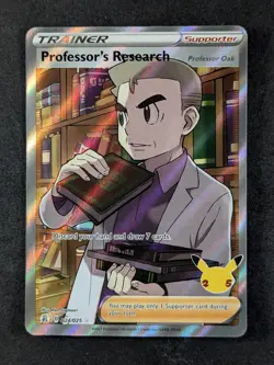 2021 Pokemon PROFESSOR'S RESEARCH #024/025 Celebrations Ultra Rare Holo English - Image 1