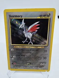 Skarmory 13/111 Neo Genesis Holo Rare Pokemon TCG 2000 Ken Sugimori LP - Image 1