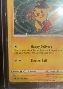 Pokemon Center Special Delivery Pikachu SWSH074 Black Star Promo SEALED - Image 5