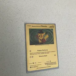 Special Delivery Pikachu Gold Foil Pokemon Card Promo SWSH074 - Image 4