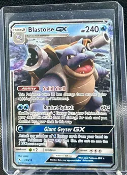 Pokemon TCG Blastoise GX Holo Ultra Rare Card 35/214 Sm-Unbroken Bonds - Image 1